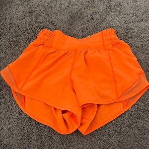 Lululemon Athletica Orange Athletic Shorts